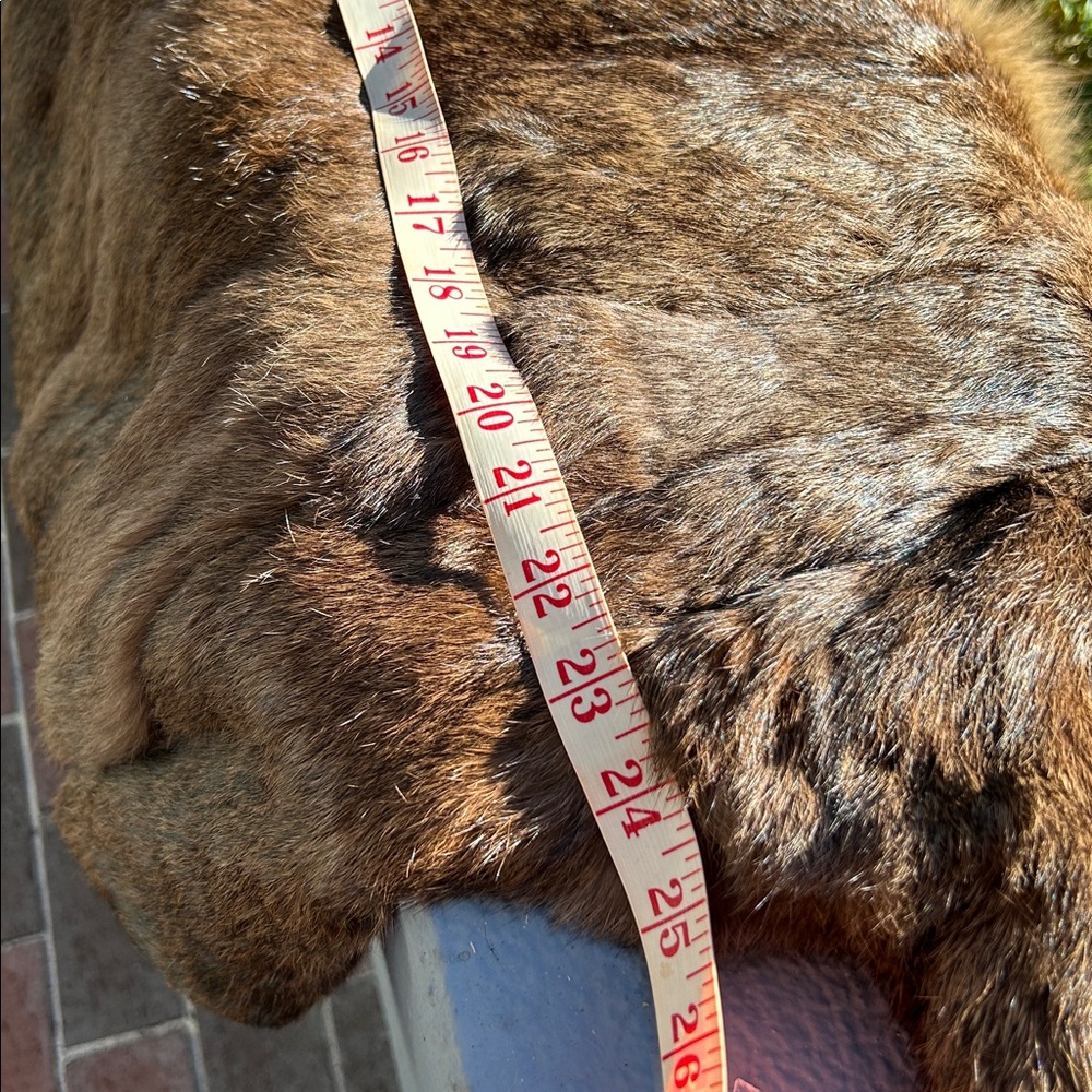 Vintage Brown real Fur Jacket - Picture 3 of 9